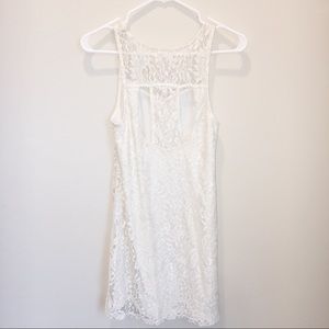 Nordstrom White Lace Dress (Size S)
